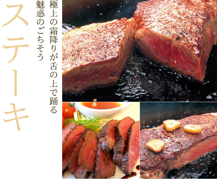 極上の霜降りが舌の上で踊る魅惑のごちそう　ステーキ