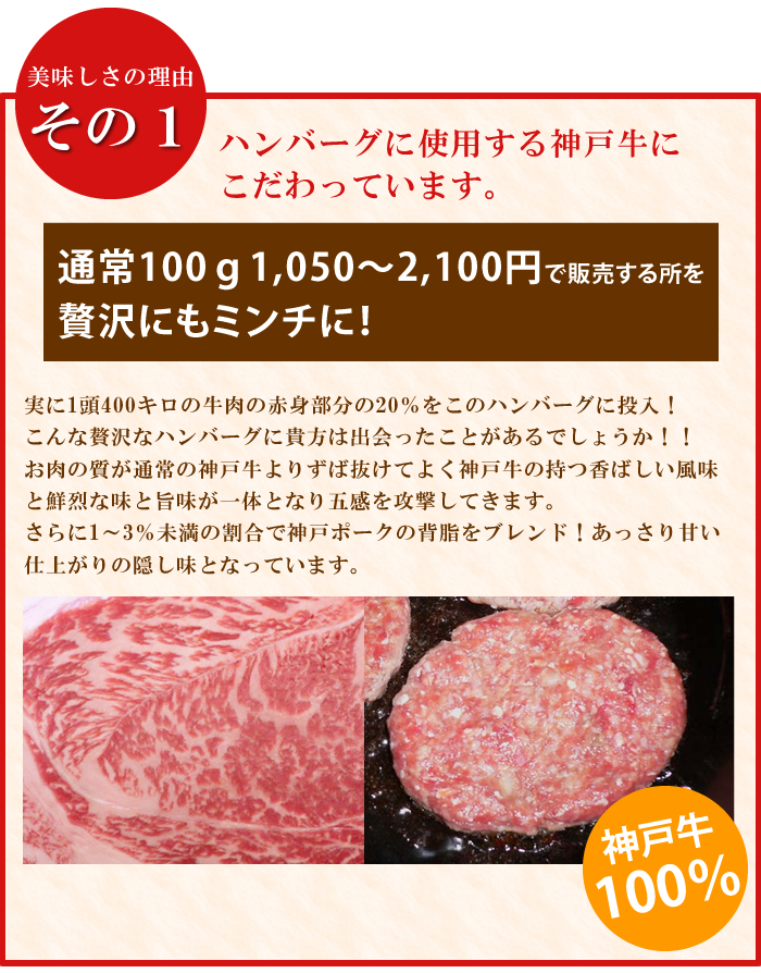 神戸牛プレミアハンバーグ