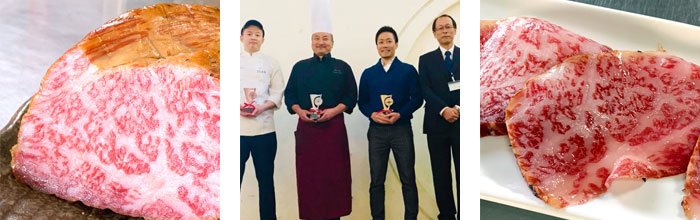 ワインと神戸牛生ハムの美味しいマリアージュをお楽しみください