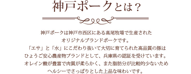 神戸ポークバイキング豚肉だけ ロース・バラ・モモ・ヒレ